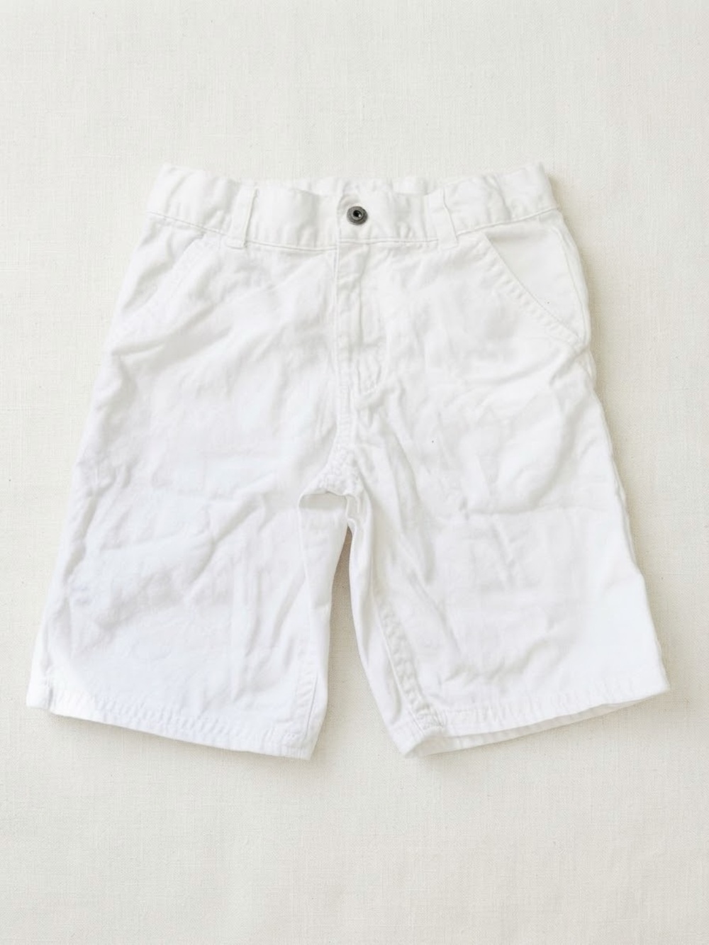 Calvin Klein Jeans Boys White Adjustable Waist Shorts 6